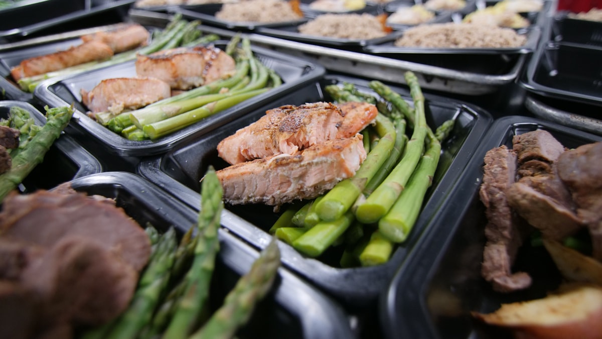 Variety of prepared lunch options ready for the week